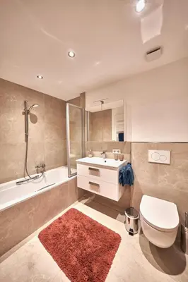 Ein Badezimmer in der Unterkunft Haus Josef-Herold-Straße 17a