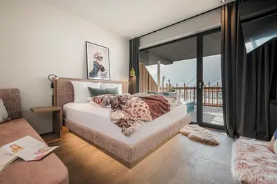 Ein Bett oder Betten in einem Zimmer der Unterkunft Coolnest