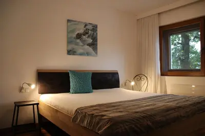 Ein Bett oder Betten in einem Zimmer der Unterkunft Haus Benedikta