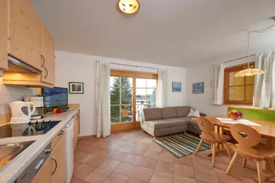 Küche/Küchenzeile in der Unterkunft Appartement Hotel Sonneck