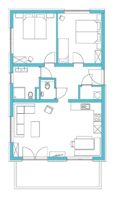 Grundriss der Unterkunft Haus Klein Rosental