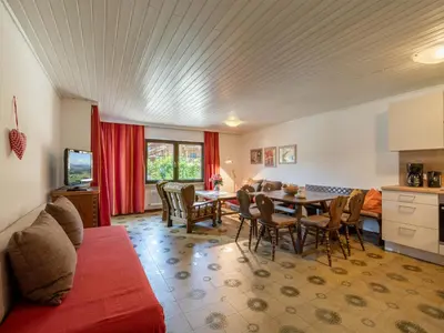 Ein Sitzbereich in der Unterkunft Appartementhaus Mantl