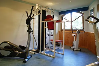 Das Fitnesscenter und/oder die Fitnesseinrichtungen in der Unterkunft Gasthof Riederhof