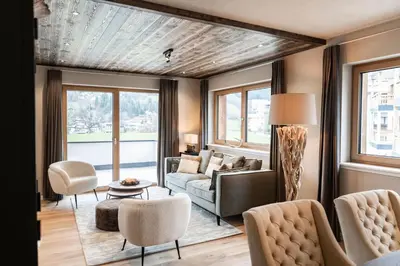 Ein Sitzbereich in der Unterkunft Residenz Illyrica Tirol