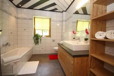 Ein Badezimmer in der Unterkunft Appartement Seehäusl