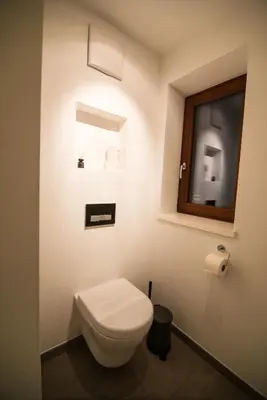 Ein Badezimmer in der Unterkunft Chalet Murmi