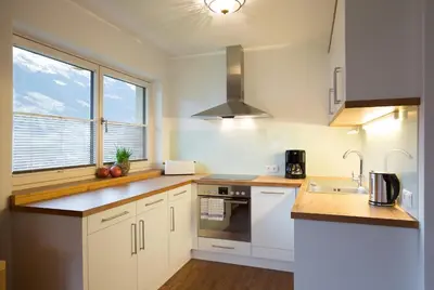 Küche/Küchenzeile in der Unterkunft Appartement Freiblick
