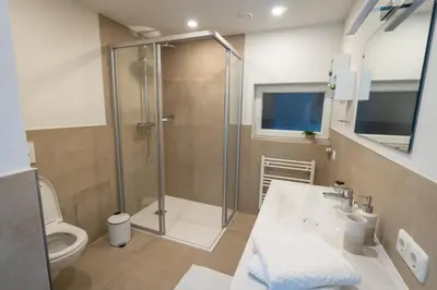 Ein Badezimmer in der Unterkunft Dorfapartment Achensee