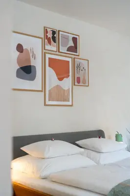 Ein Bett oder Betten in einem Zimmer der Unterkunft Dorfapartment Achensee
