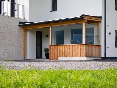 Das Gebäude in dem sich die Ferienwohnung befindet