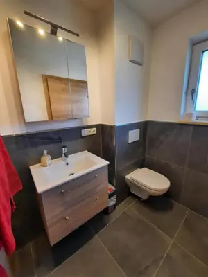 Ein Badezimmer in der Unterkunft Ferienwohnung Silbernagel