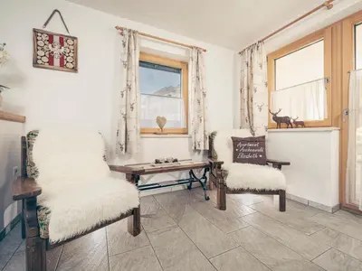 Ein Sitzbereich in der Unterkunft Apartment Aschenwald Elisabeth