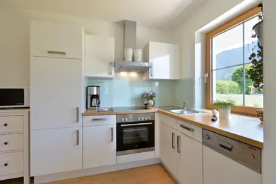 Küche/Küchenzeile in der Unterkunft Ferienwohnung am Lindenweg
