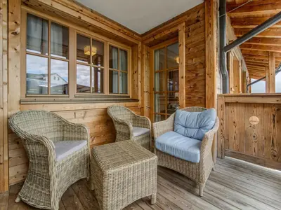 Ein Sitzbereich in der Unterkunft Chalet in Mittersill by Ski Lift & Sauna