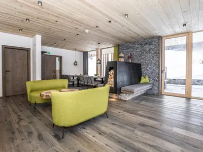 Ein Sitzbereich in der Unterkunft Appartementhaus Anna Katharina