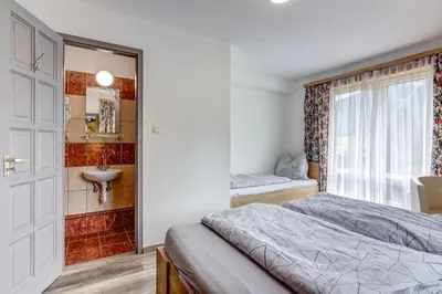 Ein Bett oder Betten in einem Zimmer der Unterkunft Ludwighaus