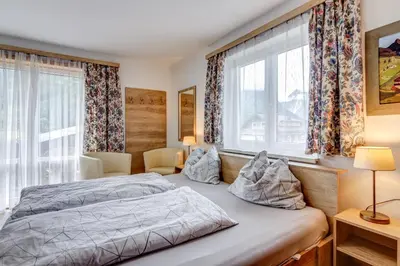 Ein Bett oder Betten in einem Zimmer der Unterkunft Ludwighaus