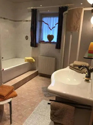 Ein Badezimmer in der Unterkunft Alpin Apart Armin