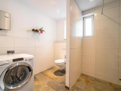 Ein Badezimmer in der Unterkunft Ferienhaus Nössig