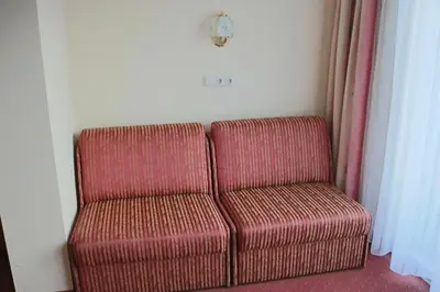 Ein Sitzbereich in der Unterkunft Wellness Pension Hollaus