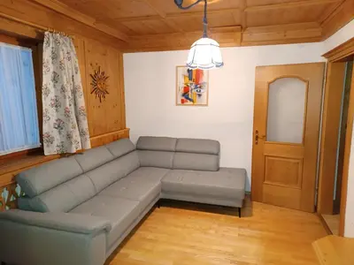 Ein Sitzbereich in der Unterkunft Wellness Pension Hollaus