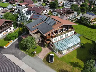 Das Gebäude in dem sich die Pension befindet