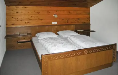 Ein Bett oder Betten in einem Zimmer der Unterkunft Ansprechende Ferienwohnung