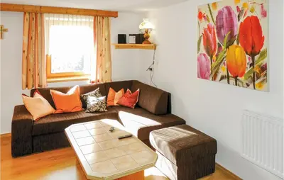 Ein Sitzbereich in der Unterkunft Ferienwohnung Mit Fernblick