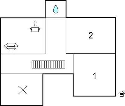 Grundriss der Unterkunft Große Ferienwohnung Muehlbach