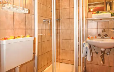 Ein Badezimmer in der Unterkunft Attraktive Ferienwohnung