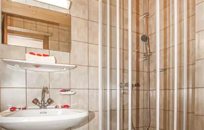 Ein Badezimmer in der Unterkunft Ferienwohnung