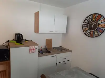 Küche/Küchenzeile in der Unterkunft Appartement Alexander