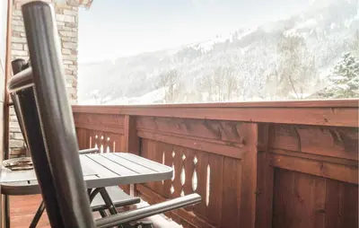 Ein allgemeiner Bergblick oder ein Berglick von der Ferienwohnung aus