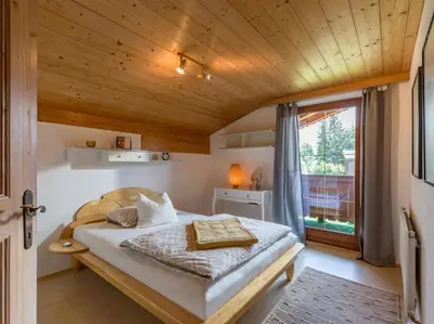 Ein Bett oder Betten in einem Zimmer der Unterkunft Ferienwohnung Gabriele