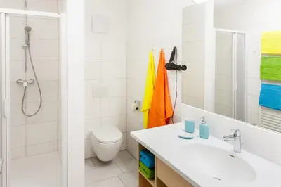 Ein Badezimmer in der Unterkunft Landhaus Anni