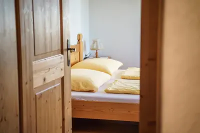 Ein Bett oder Betten in einem Zimmer der Unterkunft Chalet Irmi Hart im Zillertal