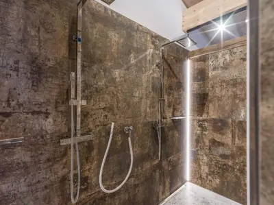 Ein Badezimmer in der Unterkunft Chalet zum Schneider Mascht