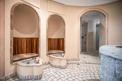 Ein Badezimmer in der Unterkunft Hotel der Wiesenhof