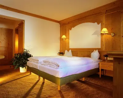 Ein Bett oder Betten in einem Zimmer der Unterkunft der Pinzger