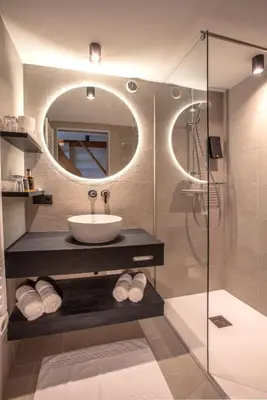 Ein Badezimmer in der Unterkunft der Pinzger