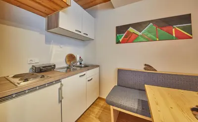 Küche/Küchenzeile in der Unterkunft Appartement Slope & Smile