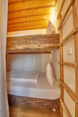 Ein Bett oder Betten in einem Zimmer der Unterkunft Appartement Slope & Smile