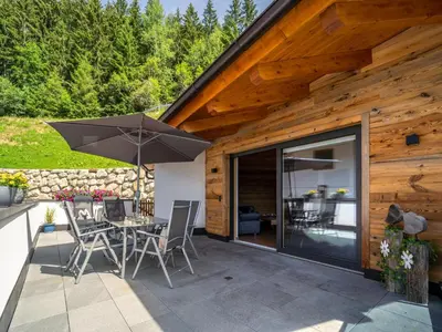 Ein Balkon oder eine Terrasse in der Unterkunft Chalet Georg