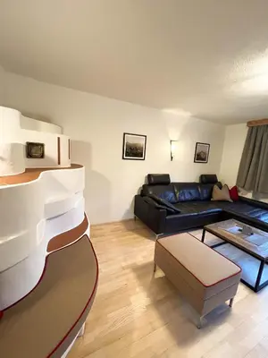 Ein Sitzbereich in der Unterkunft LUSE Living