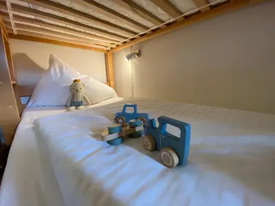 Ein Bett oder Betten in einem Zimmer der Unterkunft Genieten in Saalbach, Alpenresort Saalbach Top D1 by Droomvilla