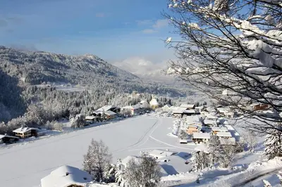 Blick auf's Schloss im Winter