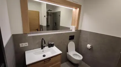 Ein Badezimmer in der Unterkunft Apart Höllwarth