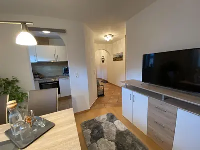 Küche/Küchenzeile in der Unterkunft Ferienwohnung Tribus