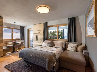Ein Bett oder Betten in einem Zimmer der Unterkunft Van's Place, Luxury Apartment