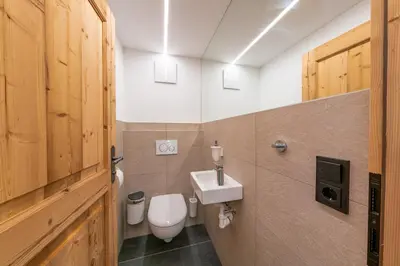 Ein Badezimmer in der Unterkunft Sonnentalhof